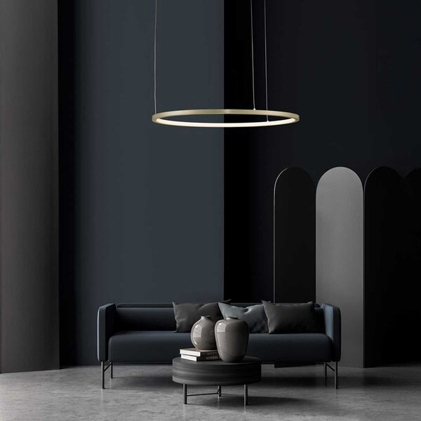 Nova Luce Tarquin LED kruhové závěsné svítidlo 800mmBílá