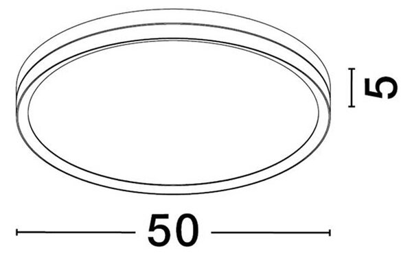 Nova Luce Cantria LED stropní svítidlo Ø500mm