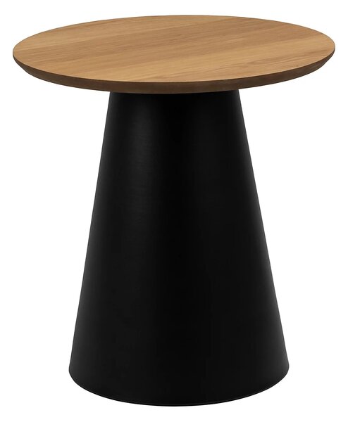 Actona Odkládací stolek Soli 45 cm černý/dub přírodní