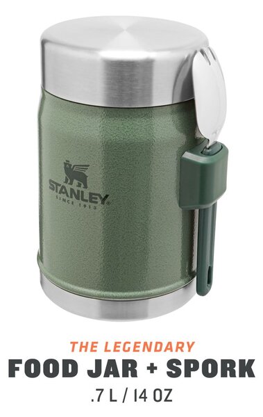 Zelená termoska na jídlo z nerezové oceli 400 ml Legendary Classic Hammer Tone Green – Stanley