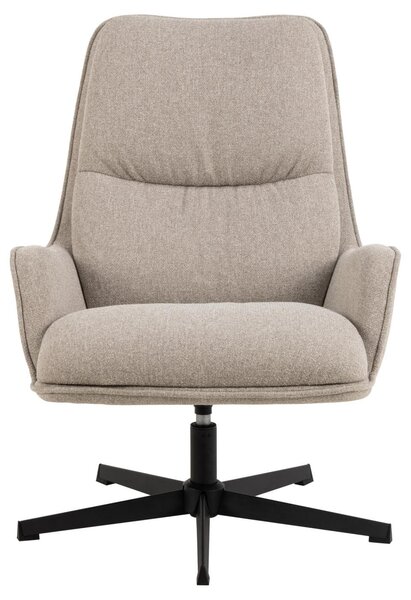 Actona Otočné křeslo Bosley lounge béžové/černé II