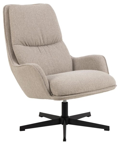 Actona Otočné křeslo Bosley lounge béžové/černé II