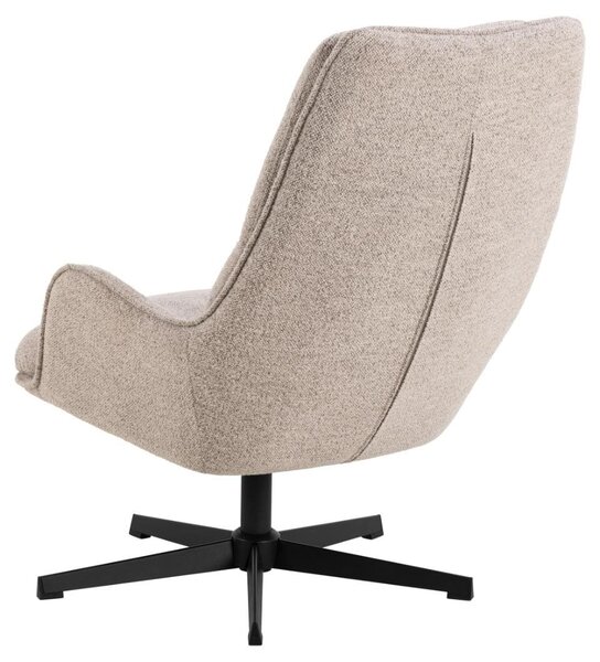 Actona Otočné křeslo Bosley lounge béžové/černé
