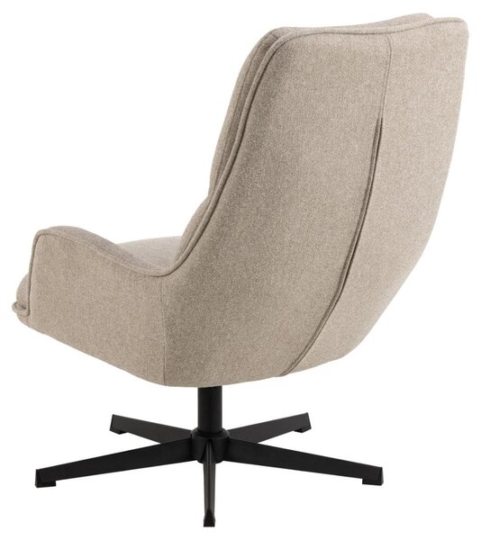 Actona Otočné křeslo Bosley lounge béžové/černé II