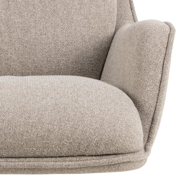 Actona Otočné křeslo Bosley lounge béžové/černé II