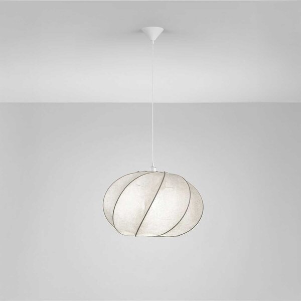 Nova Luce Bora E27 textilní závěsné svítidlo Ø550mm