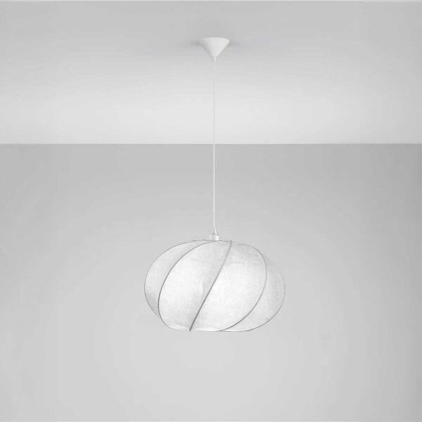 Nova Luce Bora E27 textilní závěsné svítidlo Ø550mm