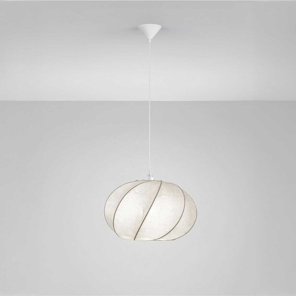 Nova Luce Bora E27 textilní závěsné svítidlo Ø550mm