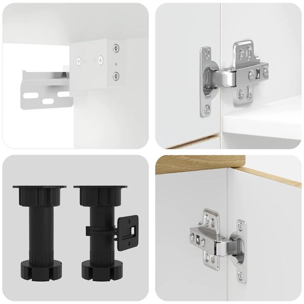 7dílná sada kuchyňských skříněk "Porto" dub sonoma, konstrukční dřevo 3314784