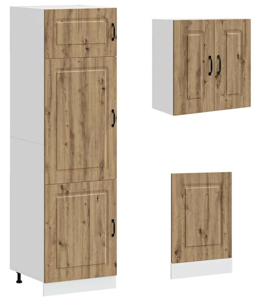 8dílná sada kuchyňských skříněk "Kalmar" dub artisan kompozit 3314800