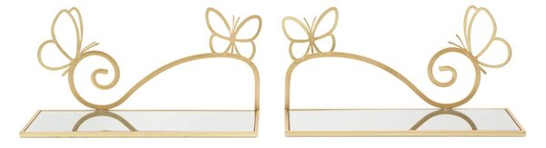 Noční stolek ve zlaté barvě Butterfly – Mauro Ferretti