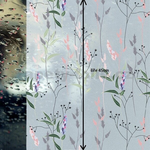 Statická fólie 45 cm x 15 m GEKKOFIX 56288 WILD FLOWERS statické tapety