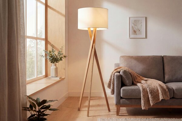 STOJACÍ LAMPA, 45/160 cm Novel - Stojací lampy