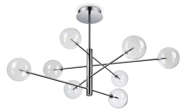 Ideal lux Equinoxe G4 závěsný lustr Chromová8Čiré