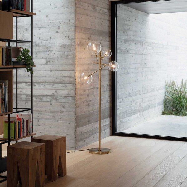 Ideal lux Equinoxe G4 stojací svítidlo MosazTlumené