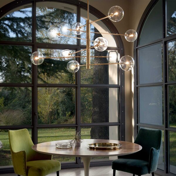 Ideal lux Equinoxe G4 závěsný lustr Chromová8Čiré