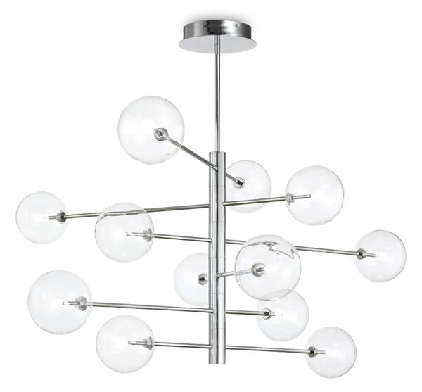 Ideal lux Equinoxe G4 závěsný lustr Chromová8Čiré