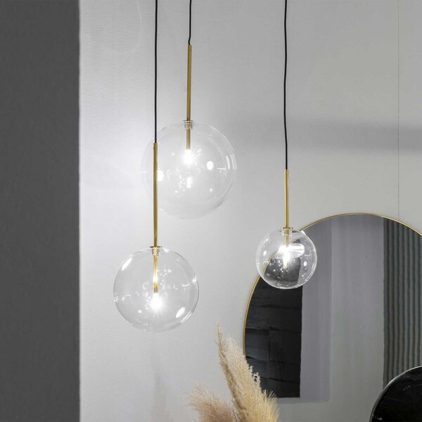 Ideal lux Equinoxe G4 závěsné svítidlo ChromováØ200mmČiré