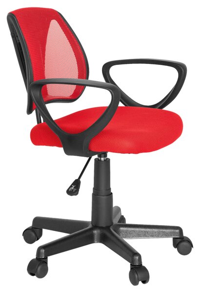 OTOČNÁ ŽIDLE PRO MLÁDEŽ, červená MID.YOU - Online Only psací stoly & židle, Online Only
