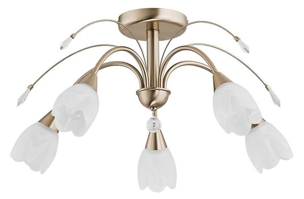 Stropní svítidlo BASTER 5xE14/10W/230V zlatá