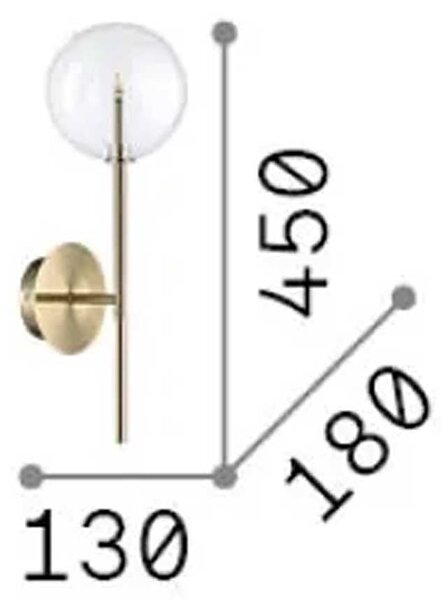 Ideal lux Equinoxe G4 nástěnné svítidlo ChromováČiré