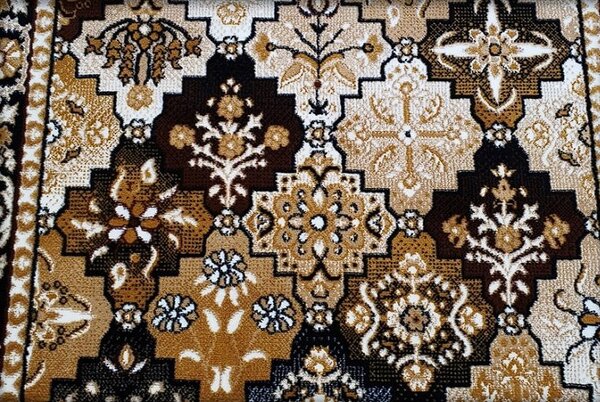 HU Hnědo-černý klasický koberec Shiraz Bcf Aztek Rozměr: 50x80 cm