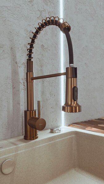 Kuchyňská baterie REA Colin Brush Copper
