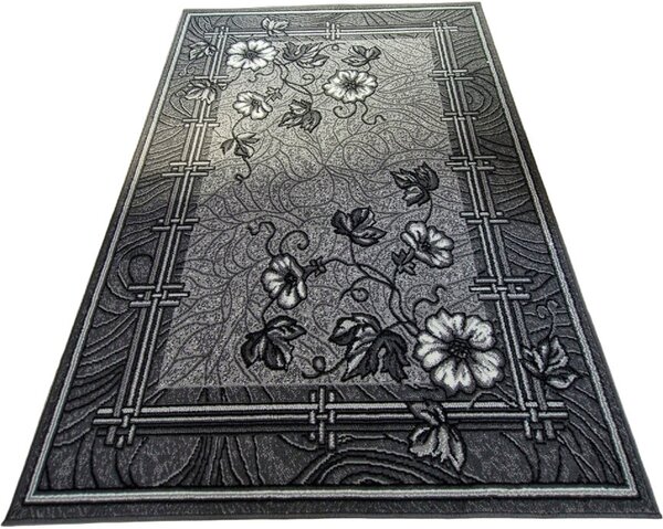 HU Šedý klasický koberec Shiraz Bcf Maky – šedý Rozměr: 150x210 cm