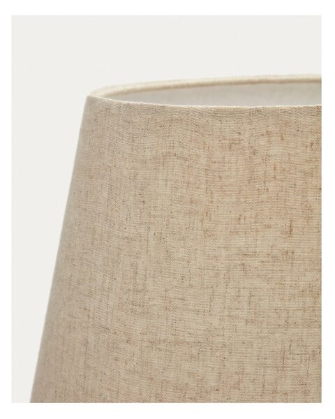 Černo-béžová stolní lampa s textilním stínidlem (výška 60 cm) Torrent – Kave Home