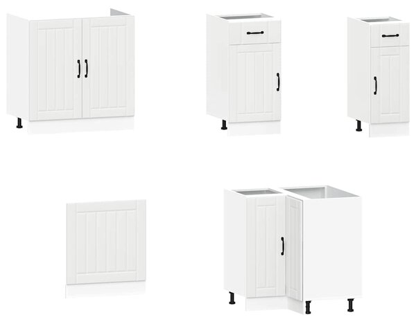 11dílná sada kuchyňských skříněk "Kalmar" bílé kompozit 3314941