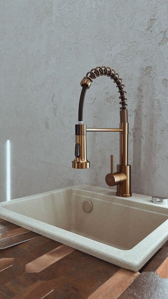 Kuchyňská baterie REA Colin Brush Copper