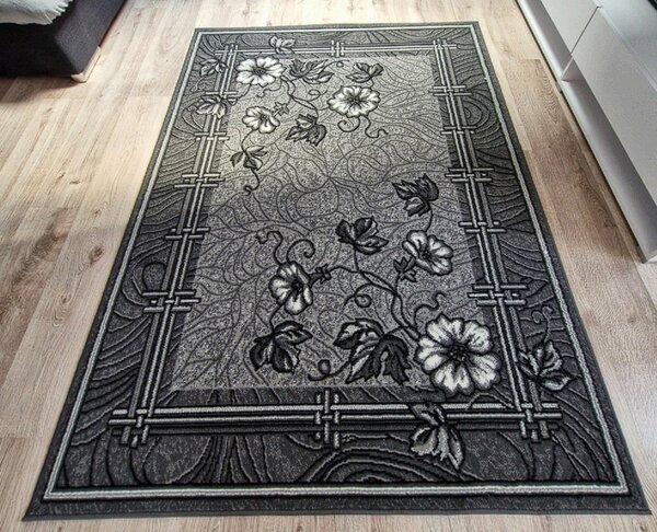 HU Šedý klasický koberec Shiraz Bcf Maky – šedý Rozměr: 150x210 cm