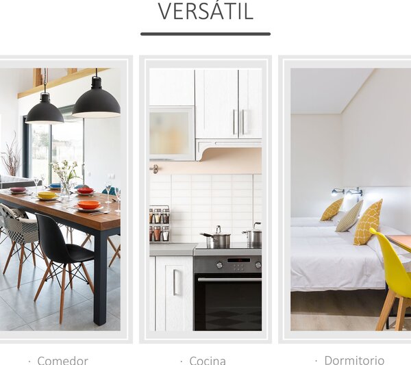 Skládací jídelní stůl HOMCOM s 2 sklápěcími křídly, skládací stůl pro 2-4 osoby 104x76x73,7 cm Bílý | Aosom