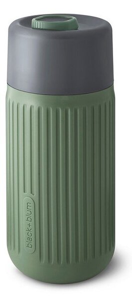 Zelený skleněný cestovní hrnek 340 ml – Black + Blum