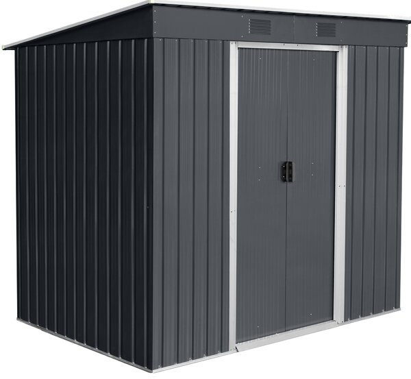 Zahradní domek BestBerg ZD-67AW / 4,3 m² / 197 × 217 × 202 cm / antracit/bílá