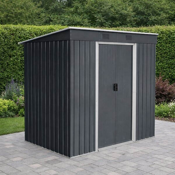 Zahradní domek BestBerg ZD-67AW / 4,3 m² / 197 × 217 × 202 cm / antracit/bílá