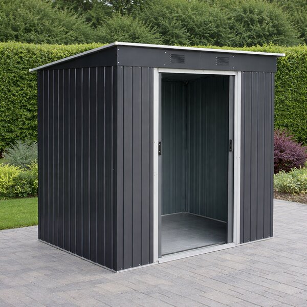 Zahradní domek BestBerg ZD-67AW / 4,3 m² / 197 × 217 × 202 cm / antracit/bílá