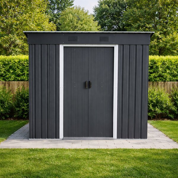 Zahradní domek BestBerg ZD-67AW / 4,3 m² / 197 × 217 × 202 cm / antracit/bílá