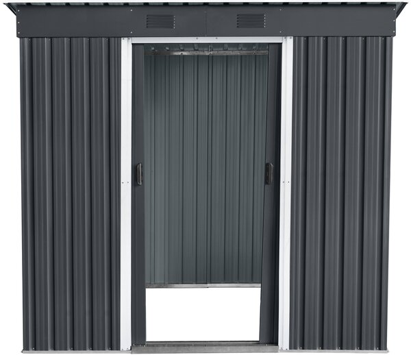 Zahradní domek BestBerg ZD-67AW / 4,3 m² / 197 × 217 × 202 cm / antracit/bílá