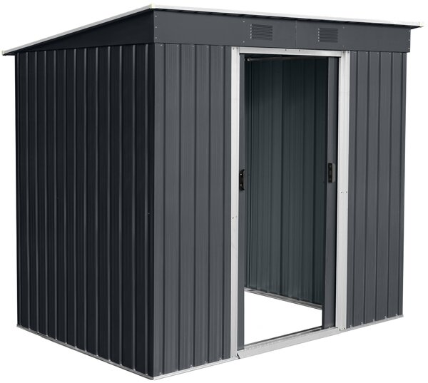 Zahradní domek BestBerg ZD-67AW / 4,3 m² / 197 × 217 × 202 cm / antracit/bílá