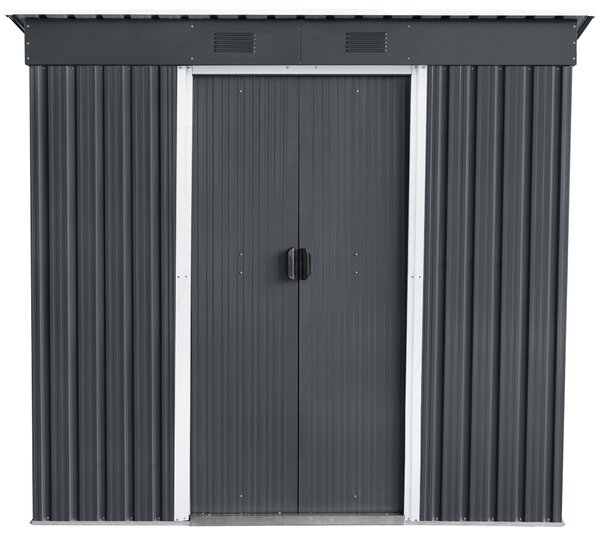 Zahradní domek BestBerg ZD-67AW / 4,3 m² / 197 × 217 × 202 cm / antracit/bílá