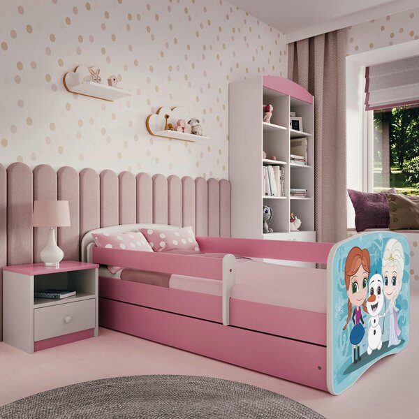POSTEL PRO DĚTI A MLÁDEŽ 80/160 cm, bílá, pink MID.YOU - Dětské pokoje sestavy, Online Only