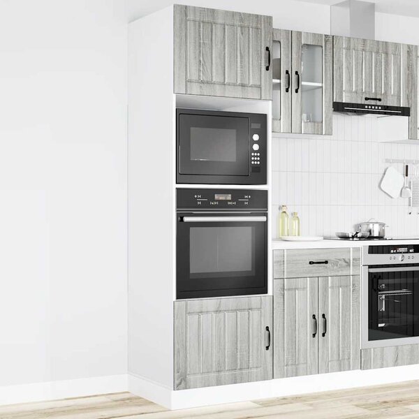 Skříňky na troubu 2 ks "Kalmar" šedý sonoma kompozitní dřevo 3315047