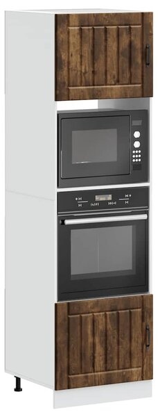 Pečící skříňky 2 ks "Lucca" kouřový dub, inženirské dřevo 3315046