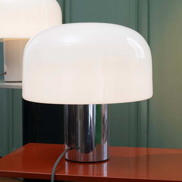 Flos Bellhop Glass T E27 stolní skleněné svítidlo Bílá