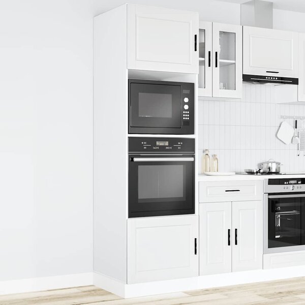 Skříňky na troubu 2 ks "Porto" bílý kompozitní dřevo 3315051