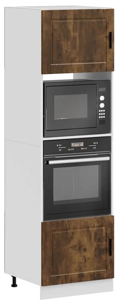 Skříňky na troubu 2 ks "Porto" kouřový dub kompozitní dřevo 3315056
