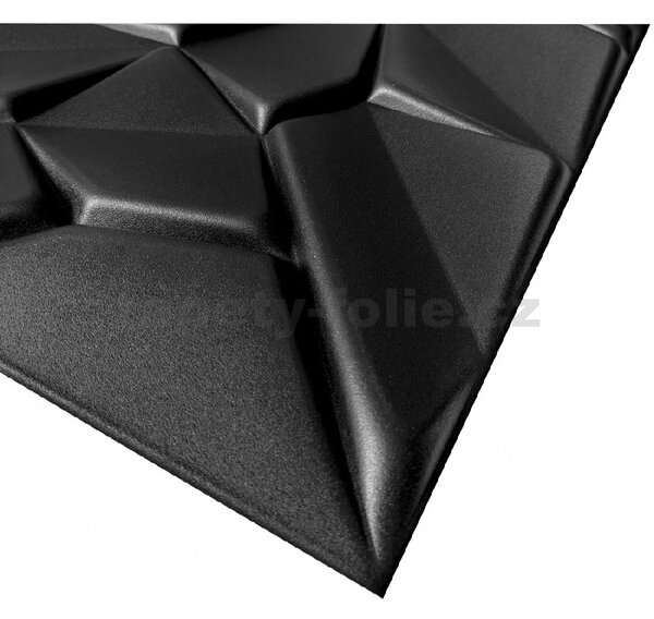 3D panel 0033, rozměr 50 cm x 50 cm, MERKUR černý, IMPOL TRADE