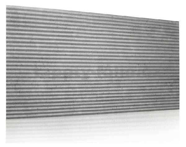 3D panel 4614, rozměr 100 cm x 50 cm, BETON STRIPES šedý s vlnkami , IMPOL TRADE