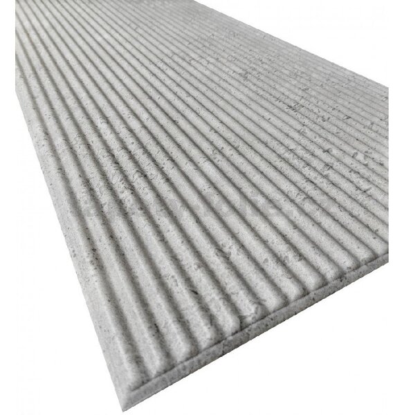 3D panel 4614, rozměr 100 cm x 50 cm, BETON STRIPES šedý s vlnkami , IMPOL TRADE
